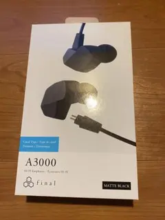 final A3000 新品未開封品 MATTE BLACK おまけつき A3000｜final-イヤホン・ワイヤレスイヤホン・ヘッドホン｜final