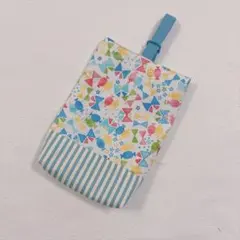 上靴入れ シューズ袋 女の子 リボン キャンディ 水色