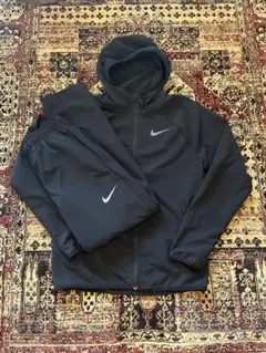 Nike フード付きジャージ上下セット ブラック