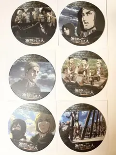 セリア　進撃の巨人　コースター　 6枚セット