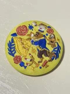 ディズニー刺繍缶バッチ2 美女と野獣