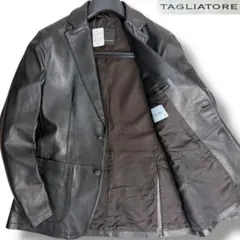 J3005 新品 タリアトーレ CARSONラムレザーテーラードジャケット 50のサムネイル