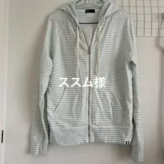 GAP ストライプ柄 フード付きパーカー L