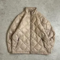 CHAPS ダウン フルジップ 中綿 ジャケット ページュ L アメカジ Y2K