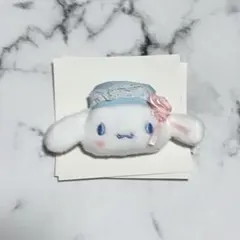シナモンロール サンリオ ホワイトフリルデザイン　シークレットヘアクリップ