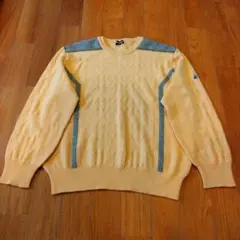 【美品】Black＆Whiteブラック＆ホワイト ウール100%ニットセーター