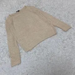 Vince ヴィンス　レディース　長袖ニット　無地　綿素材　ベージュ　XSのサムネイル