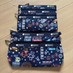 タグ付き美品 LeSportsac ポーチ2点セット マリオ ニンテンドーコラボ