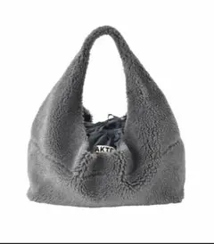 AKTE フリース ショルダーバッグ グレー