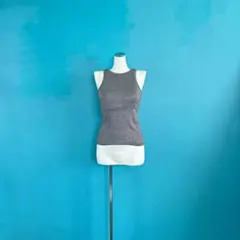 961 フリークスストア　ラメグレー アメリカンスリーブタンクトップ カップ付き