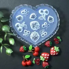 匿名配送♡ハンドメイド用シリコンモールド☆さくらんぼ♪いちご