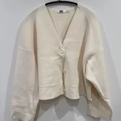 UNIQLO U アイボリー 長袖カーディガン M