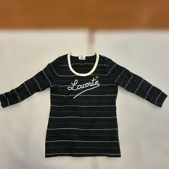 LACOSTE ストライプ 長袖Tシャツ 38