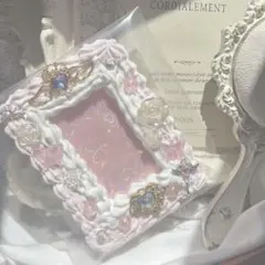 【 硬質カードケースデコ 】 ホイップデコ ピンク 白 トレカケース B8