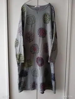 BARNDOOR バーンドア ゆったり 長袖 北欧 軽い 冬 チュニック グレー