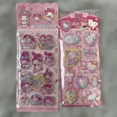 ハローキティ マイメロディ ウォーターシール　2枚セット