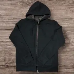 ユニクロ　ボアスウェット フルジップパーカ　ネイビー　Lサイズ