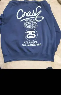 Stüssy ネイビー スウェットシャツ