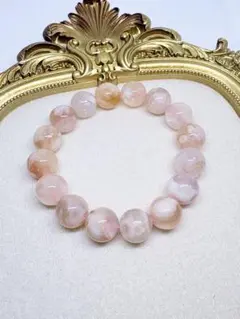 天然石 桜瑪瑙 チェリーブロッサムアゲート ブレスレット - メルカリ