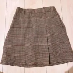 WEGO チェック柄フレアミニスカート
