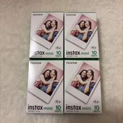 FUJIFILM instax mini チェキフィルム10枚入り 4個セット