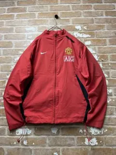 00s NIKE ナイキ　マンチェスターユナイテッド　ナイロンジャケット　赤