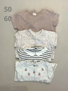 ロンパース ツーウェイオール 長袖カットソー まとめ売り 50 60