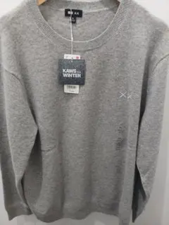 新品　KAWS×UNIQLO カウズウィンターカシミヤセーター XL グレー