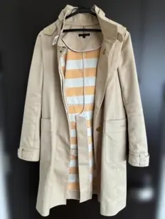 TOMMY HILFIGER フード付きトレンチコート S