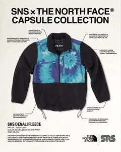THE NORTH FACE × sns フリースデナリジャケット タイダイ M