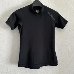 ミズノ　アンダーシャツ 黒　ブラック　130サイズ　ジュニア　半袖　練習　野球