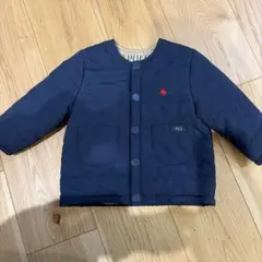 POLO ネイビー キルティングアウター　80