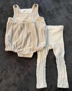 【2点セット】ロンパース70cm、タイツ80cm