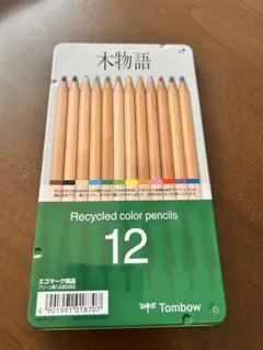 Tombow リサイクル色鉛筆 12本セット　木物語