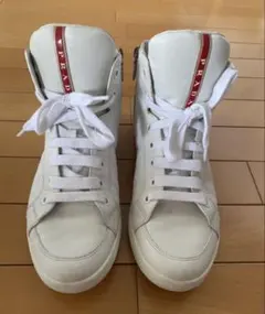PRADA SPORTSプラダスポーツ ハイカット フルレザースニーカー26cmのサムネイル