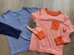 【2枚セット】ロンT ユニクロ ネイビー オールドネイビー 迷彩 長袖