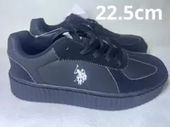 新品 U.S. POLO ASSN. 厚底スニーカー 黒 22.5cmのサムネイル