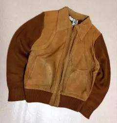 70s KENNINGTON Suede Knit Cossack jacket