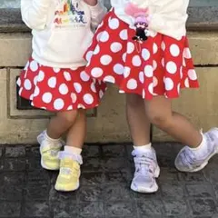 セット売り！東京ディズニーリゾート ミニーちゃん　水玉スカート 120 100