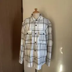 H&M チェックネルシャツ L