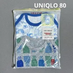 B32新品★ユニクロ ボディスーツ80cm