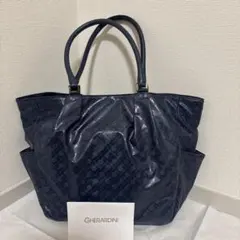 未使用品 GHERARDINI　ソフティ　トートバッグ　ネイビー