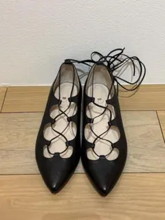 【美品】 DIANA 本革　パンプス　ポインテッドトゥ 23cm