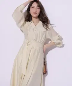 【美品】アプワイザーリッシェ＊シアーシャツワンピース