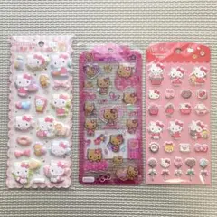 もちもちマシュマロシール　ドロップジェリーシール　マシュマロステッカーズ　キティ