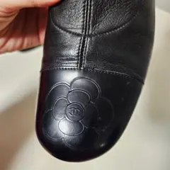 最後10時間19800★廃盤★シャネル レザーロングブーツ 36 黒