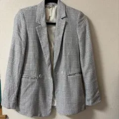 H&M テーラードジャケット グレンチェック柄 EUR34