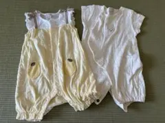 petitmain 半袖ロンパース・カバーオール50-70センチ2枚