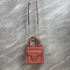 コーチ ピンク レザー ショルダーバッグ