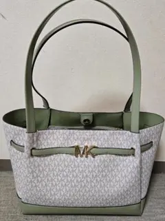 Michael Kors トートバッグ グリーン/ベージュ